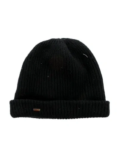 Pre-owned Eugenia Kim Black Ribbed Wool Beanie W/tags