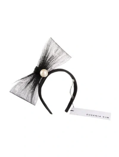 Pre-owned Eugenia Kim Black Satin  Headband  W/tags