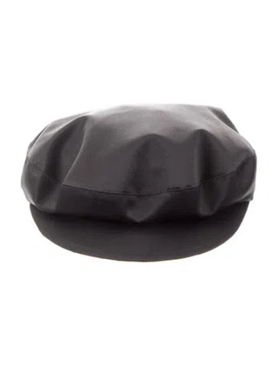 Pre-owned Eugenia Kim Black Silk Felt Conductor Hat W. Tags