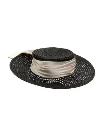 Pre-owned Eugenia Kim Black Wide Brim Sun Hat W/tags