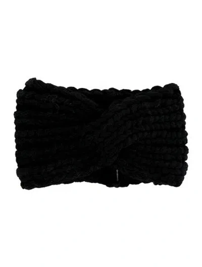 Pre-owned Eugenia Kim Black Wool Knitted Headband  W/tags