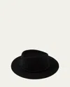 Eugenia Kim Blaine Embellished Band Wool Fedora In Black