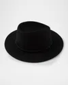 Eugenia Kim Blaine Embellished Band Wool Fedora In Black
