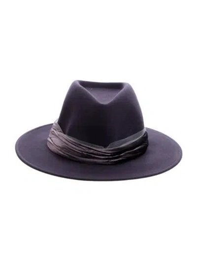 Pre-owned Eugenia Kim Blaine Fedora Hat W/tags In Purple