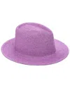 Eugenia Kim Blaine Metallic Straw Hat In Purple