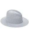 Eugenia Kim Blaine Metallic Straw Hat In Silver