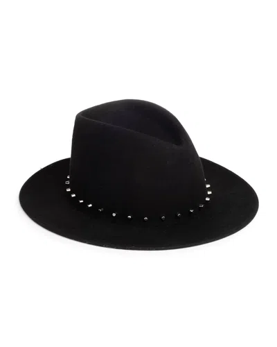 Eugenia Kim Blaine Studded Wool Fedora Hat In Black
