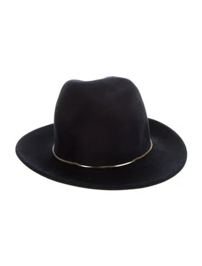 Pre-owned Eugenia Kim Blue Fedora Hat