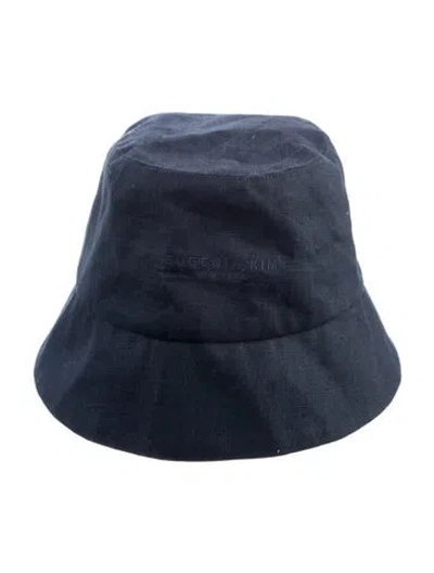 Pre-owned Eugenia Kim Blue Linen Bucket Hat W/tags