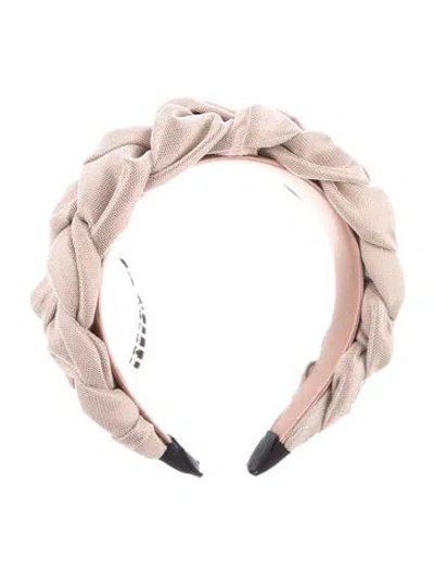 Pre-owned Eugenia Kim Braided Headband W/tags In Neutral