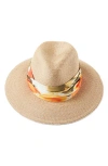 Eugenia Kim Courtney Packable Straw Fedora In Sand