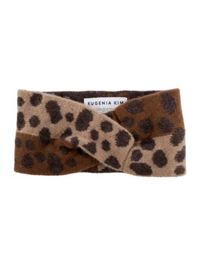 Pre-owned Eugenia Kim Brown Cashmere Hair Band W/tags