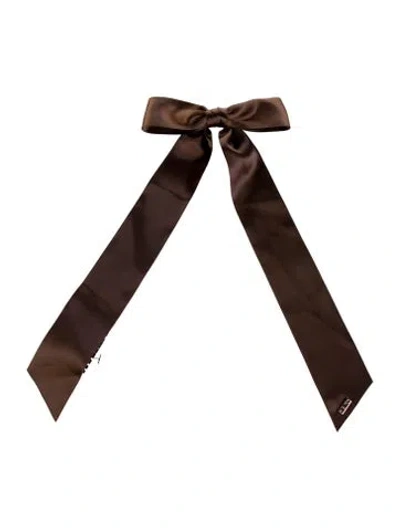 Pre-owned Eugenia Kim Brown Silk Felt Bowtie  W/tags