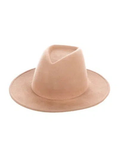 Pre-owned Eugenia Kim Brown Wool Felt Fedora Hat With Tags