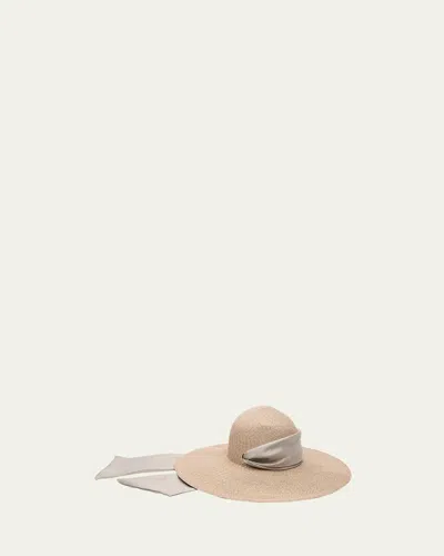 EUGENIA KIM BUNNY FLOPPY SUN HAT W/ PULL-THOUGH SCARF