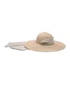 Eugenia Kim Bunny Floppy Sun Hat W/ Pull-though Scarf In Sand