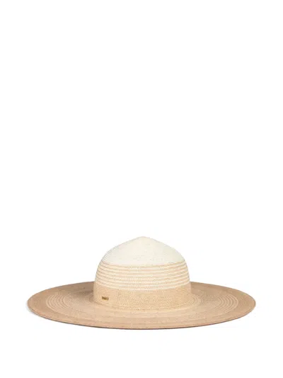 Eugenia Kim Bunny Striped Hat In Neutral