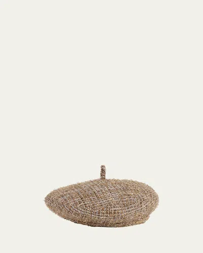 Eugenia Kim Carter Tweed Beret In Multi