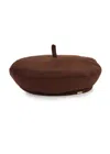 Eugenia Kim Carter Wool-blend Beret In Brown