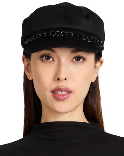 Eugenia Kim Cashmere Marine Cap In Black