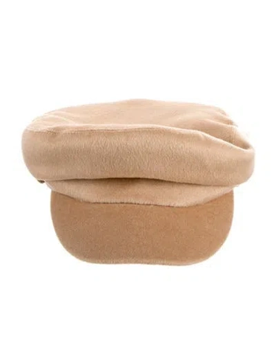 Pre-owned Eugenia Kim Cashmere Newsboy Cap W/tags W/tags In Neutral