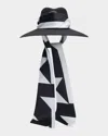 Eugenia Kim Cassidy Packable Pull-through Scarf Fedora In Multi