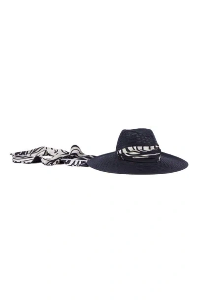 Eugenia Kim Cassidy Upf 25+ Packable Straw Fedora In Brown