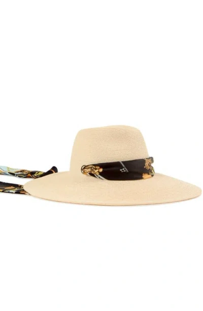 Eugenia Kim Cassidy Upf 30+ Packable Straw Fedora In Neutral