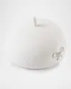 Eugenia Kim Women's Coco Crystal Bow Wool Felt Beret In Winter White