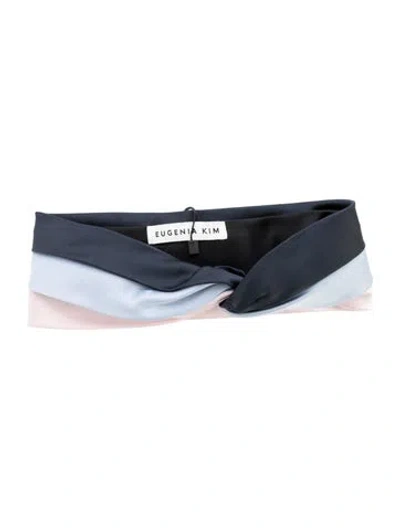 Pre-owned Eugenia Kim Colorblock Headband W/tags In Blue/pink