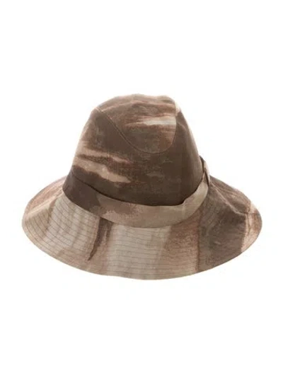 Pre-owned Eugenia Kim Cotton Sun Hat In Brown
