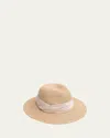 Eugenia Kim Courtney Straw Fedora With Twisted Band In Sand