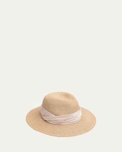 EUGENIA KIM COURTNEY STRAW FEDORA WITH TWISTED BAND