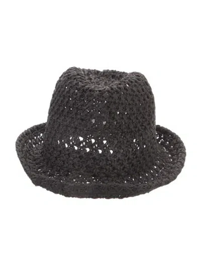 Pre-owned Eugenia Kim Crochet Fedora W/tags In Black