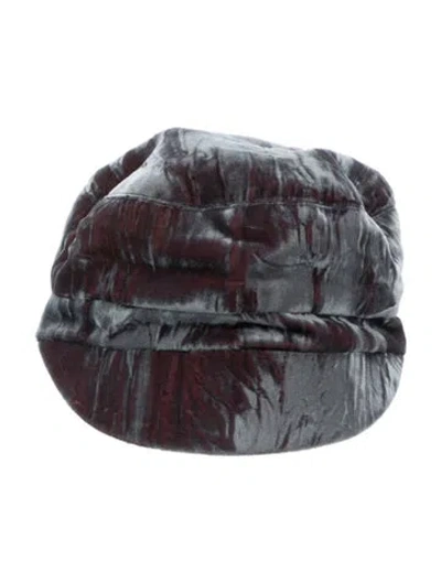 Pre-owned Eugenia Kim Crushed Baker Boy Cap  W/tags In Grey