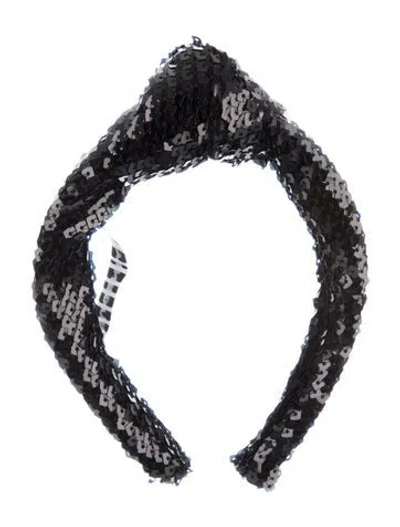 Pre-owned Eugenia Kim Embelished Headband W/tags In Black