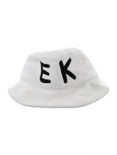 Pre-owned Eugenia Kim Embroidered Bucket Hat In Neutral