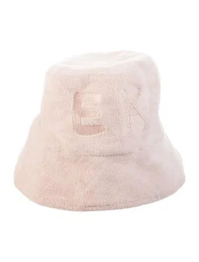 Pre-owned Eugenia Kim Embroidered Bucket Hat In Pink