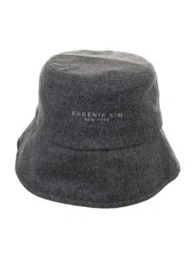 Pre-owned Eugenia Kim Embroidered Bucket Hat W/tags In Gray