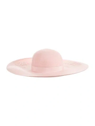 Pre-owned Eugenia Kim Embroidered Hat W/tags In Pink