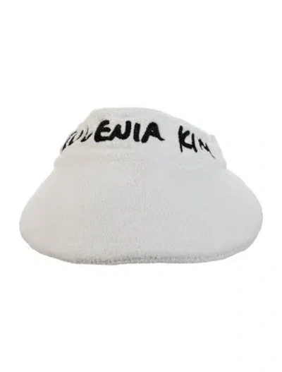 Pre-owned Eugenia Kim Embroidered Visor W/ Tags In Neutral