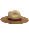 Eugenia Kim Women's Emmanuelle Colorblocked Raffia Packable Fedora