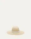 Eugenia Kim Emmanuelle Hemp Wide-brim Fedora In Brown