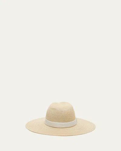 Eugenia Kim Emmanuelle Hemp Wide-brim Fedora In Brown