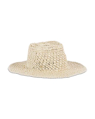 Eugenia Kim Emmanuelle Packable Raffia Fedora In Neutral