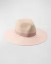 EUGENIA KIM EMMANUELLE PINK STRAW FEDORA