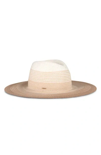 Eugenia Kim Emmanuelle Upf 50+ Wide Brim Packable Straw Fedora In Neutral