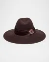 Eugenia Kim Emmanuelle Wide-brim Felt Fedora Hat In Espresso