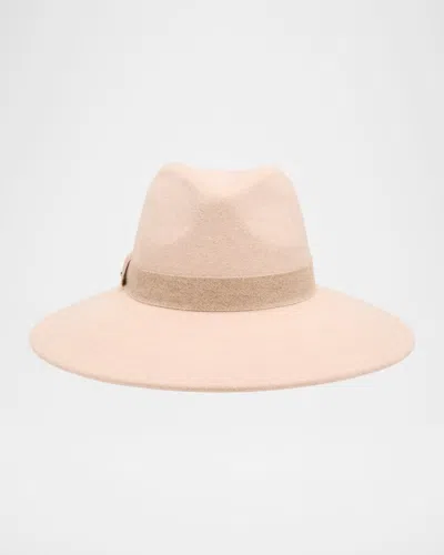 Eugenia Kim Emmanuelle Wool Felt Fedora In Brown