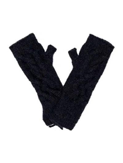 Pre-owned Eugenia Kim Alpaca Fingerless Gloves W/tags In Blue